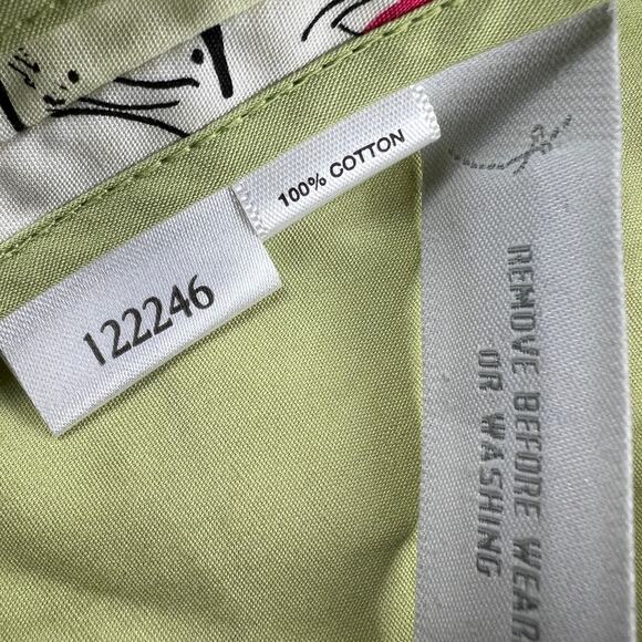 Ann Taylor LOFT Petites Apple Rain Coat Green Pink White Size XSP *NOTE FLAW* - Picture 10 of 13